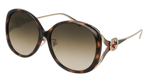 gucci sun glasses|Round & Oval Sunglasses for Women .